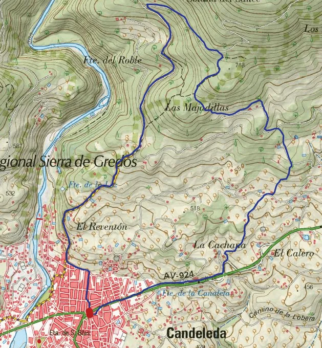 1mapa topografico la Tijera